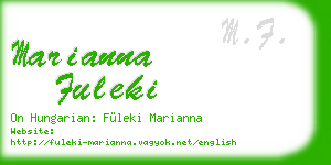 marianna fuleki business card
